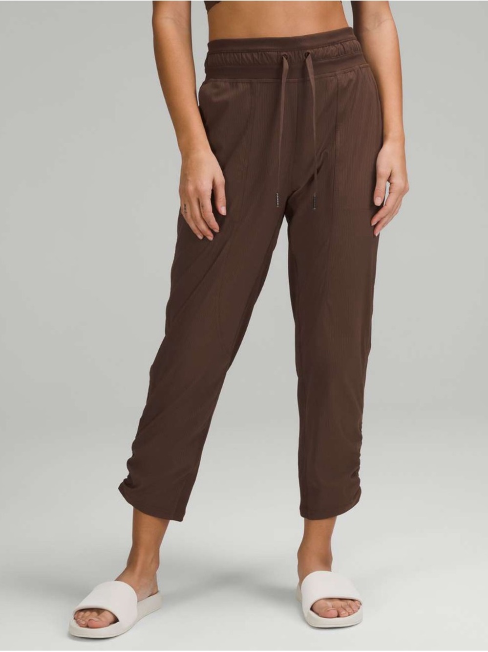 LULULEMON ATHLETICA Dance Studio Mid Rise Cropped Pant in Java